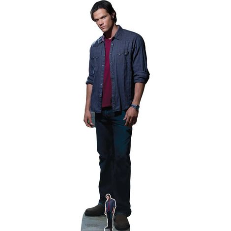 Figurine en carton Sam Winchester série Supernatural acteur Jared Padalecki -Haut 195 cm (1/5)