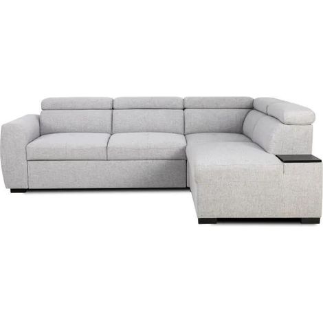 Casapy KELIO Ecksofa Schlafsofa grau modern