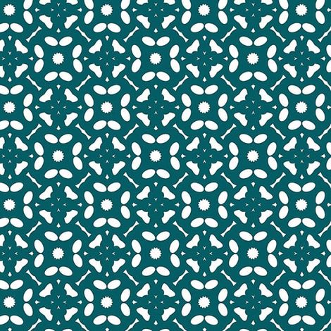 Tovaglia Noblessa Toile Cerata Fiori Petrolio 20mx140cm - Noblessa