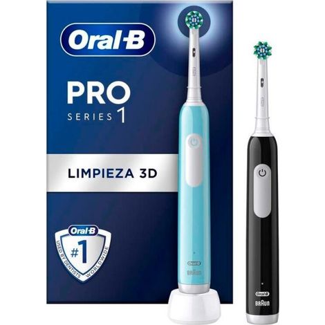 Cepillo de Dientes Eléctrico Oral-B PRO1 DUO (2 Unidades) (1) (1/5)