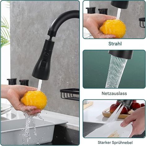 Universelles Zubehör für Wasserhähne, Küchenarmaturen-Aufsätze, 3-Strahl-Küchen- und Badezimmerarmaturen