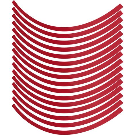 Universeller, verschleißfester Reflexstreifen für Fahrradfelgen, Fahrräder und Autos (Rot).