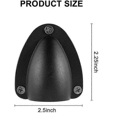 Couvercle d'évent de câble marin compatible en nylon de 2,5 pouces, évent marin à clapet, épaisseur du bord de 1/8 pouce. (1/5)