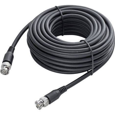 Sygonix SY-4714554 Video Verlängerungskabel [1x BNC-Stecker - 1x BNC-Stecker] 20.00 m Schwarz