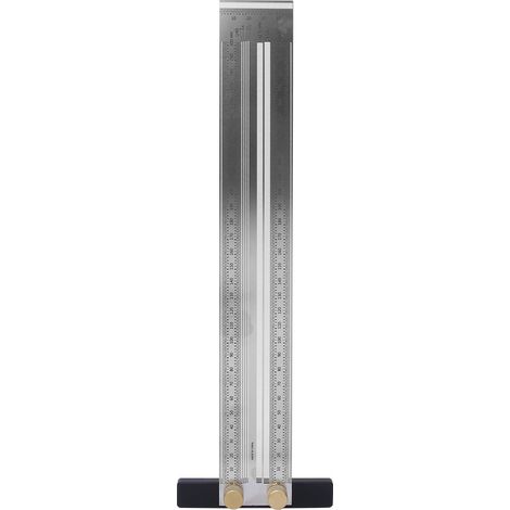 Règle en acier inoxydable pour trous en T, trusquin, outil de traçage pour le travail du bois avec porte-mine de 300 mm