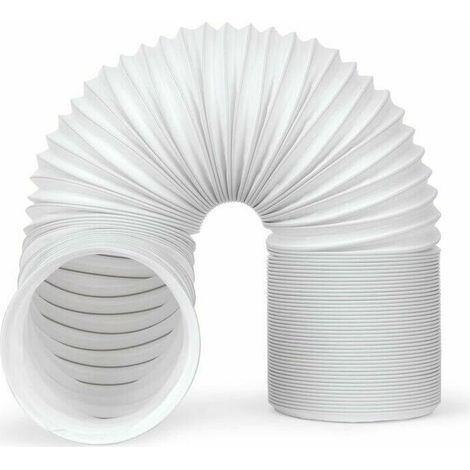 Tuyau Climatiseur Mobile Allongé, Tuyau évacuation de Climatiseur Portable Longueur de 1,5M, Résistant à la Chaleur&Corrosion, Pour Climatisation, Déshumidificateur,Sèche-linge (1/5)