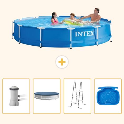 Intex Piscine Tubulaire Ronde - 366x76 cm - 5-pièces S314 (1/5)