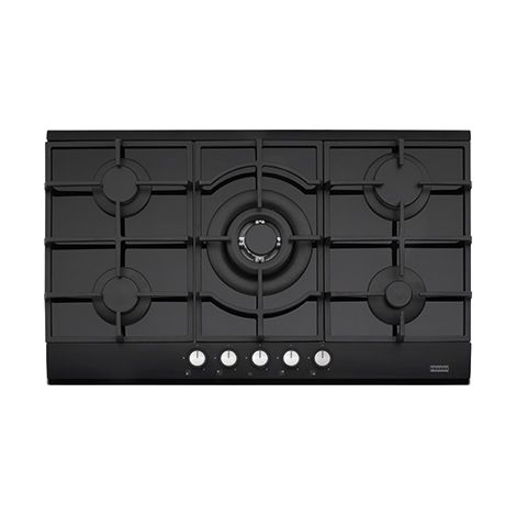 Franke FHNG 905 4G TC BK C. Colore del prodotto: Nero, Posizionamento dell'apparecchio: Da incasso, Tipo di piano cottura: Gas. Bruciatore piccolo: 1000 W, Bruciatore medio: 1750 W, ... - 106.0490.180 (1/2)