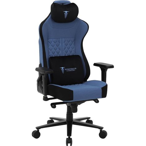 Siège gaming BERSERKER GAMING HONOR noir et bleu 4D 360° inclinaison 90°-180° jusqu’à 160 kg