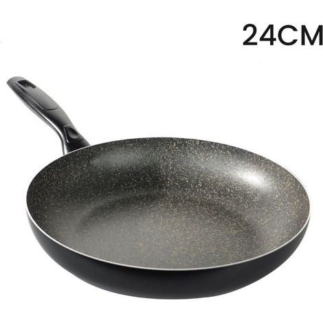 TRADE SHOP - Padella Antiaderente Antigraffio Pratica Veloce Resistente A 7 Strati Cucina Da ø18 A 32cm - -diametro 24cm -