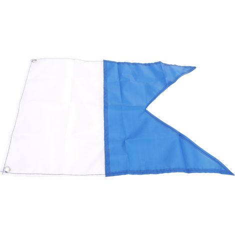 Drapeau de signalisation plongée 49x35 cm pour apnéistes et activités subaquatiques (1/5)