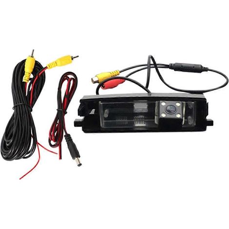 Cámara de visión trasera para coche con 4 LED, cámara de marcha atrás para Toyota Vitz XP90 NCP13 NCP91 2005-2008 (1/5)