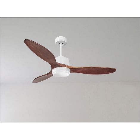 Tenerife de KlassFan - Super destratificateur et ventilateur DC 106 cm Laiton pales bois clair sans Lumière idéal 15 à 20 m² (1/5)