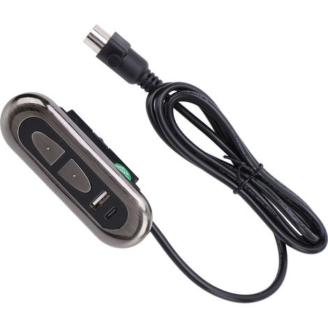 Elektrische Sofasteuerung mit USB-Typ-C-Ladeanschluss, manueller Knopf für den Sitzneigungsmotor. (1/5)