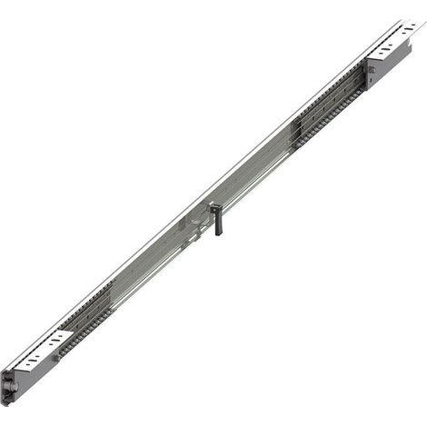 guía bidireccional para mesa extensible. acero y aluminio. sistema sync. extensión 350mm. con freno. longitud cerrada 56