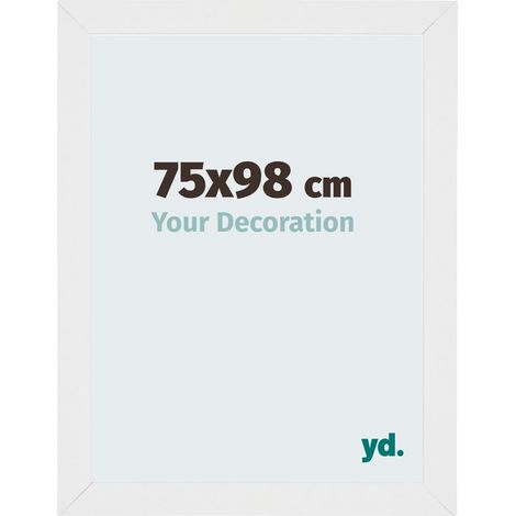 yd. - Cadre photo 75x98 - Blanc Brillant - MDF - Mura