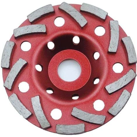 Lot de 2 Meule Diamantée 125 x 22,2 mm Double Rangée, Disque Diamant pour Béton, Pierre, Maçonnerie, Granit etc, Compatible avec meuleuses d'angle