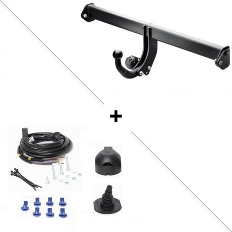 Attelage Renault Twingo 1 (01/98-05/07) Col de cygne + faisceau universel 7 broches (1/2)