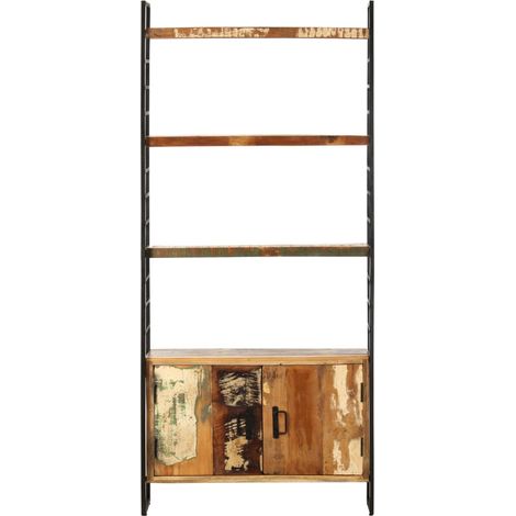 Maison Exclusive - Bücherregal 4 Ebenen 80x30x180 cm Altholz Mass