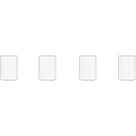 Lot de 4 verres à vin, collection Octave, 30 cl, verre borosilicate, fait à la main
