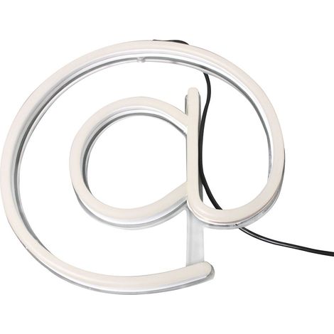 SpazioLuzio - Símbolo "@" Luminoso con Imán para sobreponer - 5V