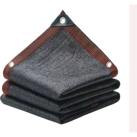 Voile d'ombrage noire, protection UV à 90 %, maille de 2 x 5 mètres, convient aux pergolas, patios, jardins, serres, balcons et écrans d'intimité. (1/5)