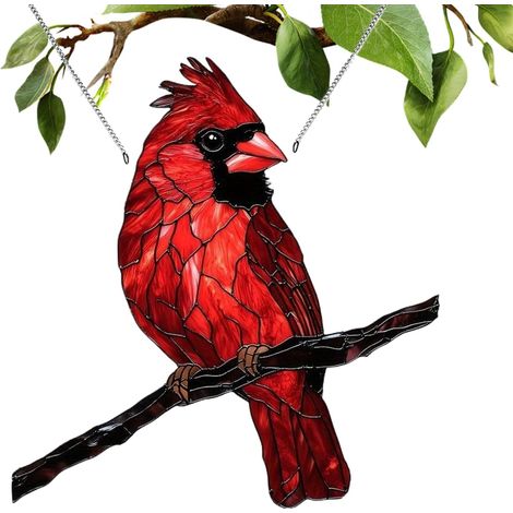 Oiseaux pour Artisanat Et Bricolage Pendentifs Collectibles Plats 2D  Oiseau Rouge Pour Le Sapin De Noël Pour Décoration De Jardin, Fenêtre, Fête, Hiver, Vacances, Maison, Mur Et (1/5)