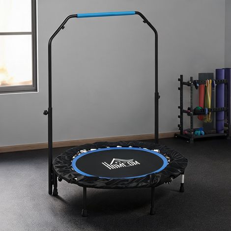 Mini trampoline acier pliable avec poignée réglable 102 cm (1/5)