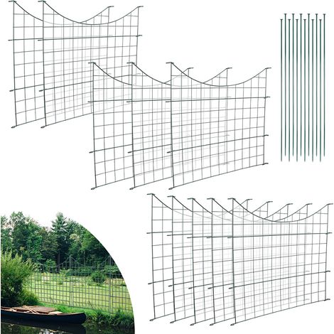 Randaco 22tlg Set Teichzaun Gartenzaun Campingzaun Oberbogen Garden Garten Draht Steckzaun (Unterbogen) (1/5)