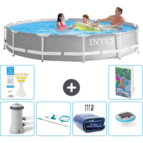Prism Frame Pool Rund - 366x76 cm - 7-teilig S305