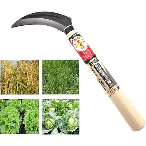 Sickle Saw Teeth Manual Steel Harvesting Vegetable Garden Weed Tool Gardening (1/5)