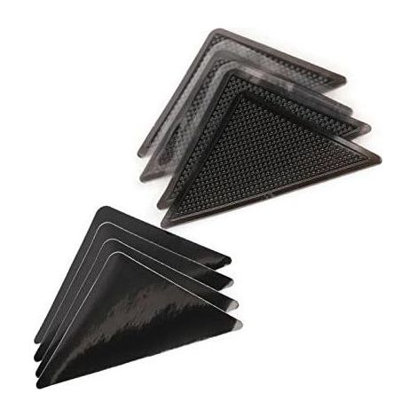 Antidérapant Tapis,Rug Grippers 8 Pcs Triangulaires Antidérapant pour Tapis,Anti Curling Carpet Grippers Coin,Lavable et Réutilisable Sticker Tapis Antidérapant pour Tous Les Sols Lisses (1/5)