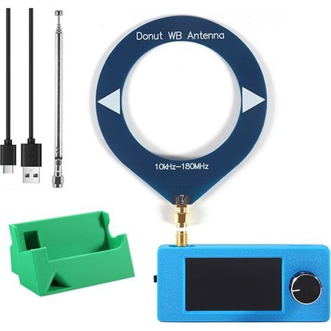 Compatible avec la mini radio SI4732, gamme de fréquences 10 kHz-180 MHz, couvrant HF, SM, MHF, VHF, prend en charge FM/AM/LSB/USB, écran 1,9 pouce, mini radio + fonction 3D. (1/5)