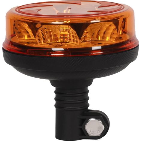 Gyrophare d'avertissement LED Ambre, 4 clignotants 2 motifs rotatifs 12/24 V 16 pièces Lampe stroboscopique LED pour machines agricoles Véhicule utilitaire Bus scolaire Tracteur Pelles Camion (1/5)