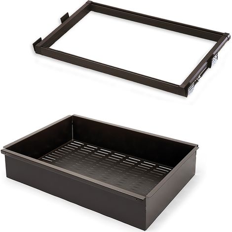 Kit tiroir et cadre coulissage métal armoires Moka fermeture souple réglable module 800mm Acier et Aluminium Moka EMUCA 7088013 (1/5)