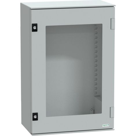 Thalassa PLM - Coffret polyester 647x436x250 - Porte transparente - IP66 Ral7035 (NSYPLM64TG) (1/3)