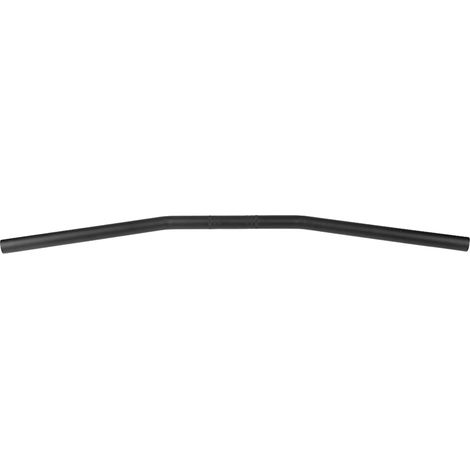 Bend Guidon, Guidon de Style Rétro de 22 Mm, en Fer argenté Noir, sans Soudure, Idéal pour un Montage Universel sur la Plupart des Motos (BLACK) (1/4)