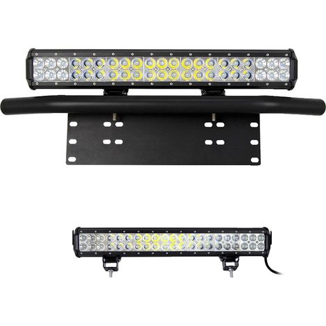 Barre lumineuse LED, boîtier en aluminium durable, design étanche, 20in 126W sans fil (1/2)