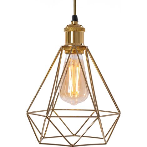 HÄNGELAMPE DIAMANTE LIGHT GOLD 392197 (1/5)