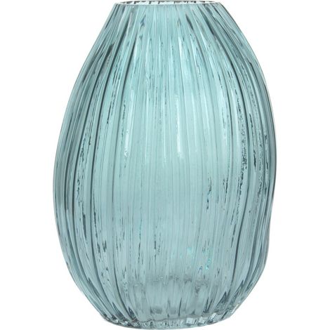 Vaso in vetro soffiato Sidney blu (1/3)