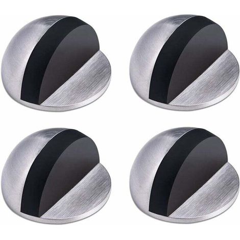 Türstopper, Türstopper aus Edelstahl, selbstklebende Türstopper, freistehende Türstopper, Türstopper aus Gummi, halbmondförmige Türstopper, für Zuhause und Büro - Crezuo