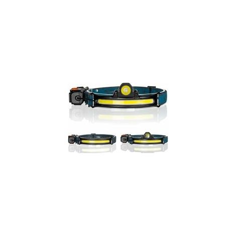 Lampe Frontale Rechargeable USB - 2200 Lumen COB+XPG - Capteur de Mouvement - Étanche IPX4 - 6 Modes d'Éclairage - Pour Randonnée Camping Course Extérieur - 1 Pièce