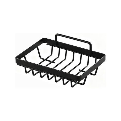 Estante para ducha sin taladrar, Estante adhesivo de pared para baño sin necesidad de taladrar, Negro, Jabonera, 1 pieza (1/5)