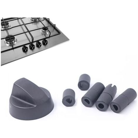 royaluxe-Bouton pour Réchaud à Gaz, boutons rotatifs universels de 42 mm de diamètre avec adaptateurs, Bouton de commande universel pour toutes les marques de fours