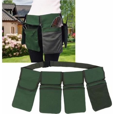 royaluxe - Sac à outils de jardin Sac poubelle vert Organisateur d'outils de jardin Pratique et pratique (1/4)