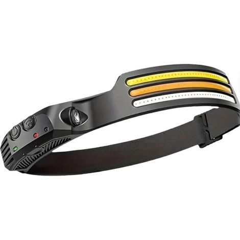 230° Ultra-Light Motion-Sensing Headlamp,1800MAH - Rechargeable Headlamp, Lampe Frontale, Headlight, Super Lumineux Étanche Léger Torche Frontale LED Puissante pour Camping, Randonnée