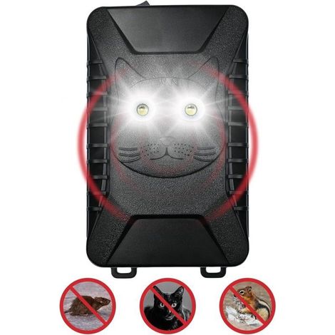 Répulsif Ultrason Anti Rongeur pour Voiture, 3 Modes d'alimentation, Repulsif Pigeon avec Stroboscopique LED, pour Anti Taupe Fouine Martre Ultrason Souris et Rats, Protéger Voiture Garage (1/5)