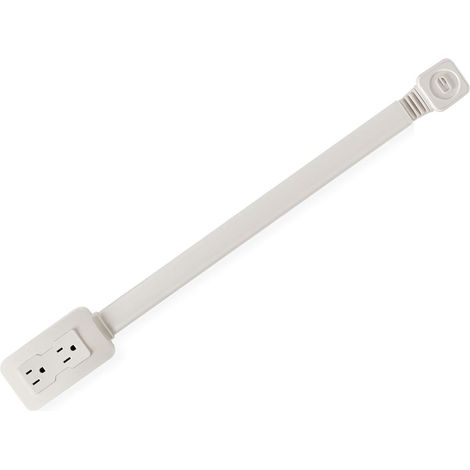 Multiprise électrique orientable avec ports USB, rallonge de prise secteur pour table de chevet et canapé, fiche américaine (1/5)