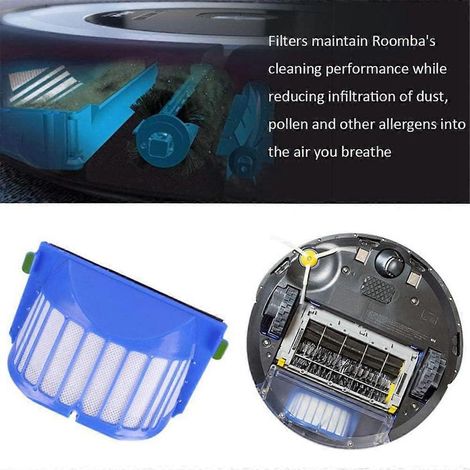 Ersatzset für Filter, Seitenbürsten und flexible Borsten für die Serien 600, 610, 620, 630, 645, 650, 655, 660, 680 und 500. (1/5)