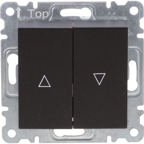 Interrupteur bistable pour volet roulant Lumina noir WL0313